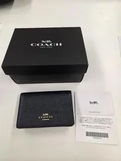 COACH 名刺入れ カードケース ネイビーのサムネイル