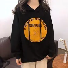 大人気＊°カジュアル　フード付き　パーカー　トップス　プリント　プルオーバー