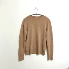 無印良品　ピンクベージュ クルーネック ニット Mサイズ　ウール