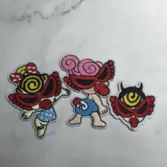 ヒステリックミニ 刺繍ワッペン3個セット