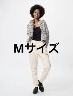 新品 ユニクロ ヒートテックボアスウェットパンツ 丈長め オフホワイト Mサイズ