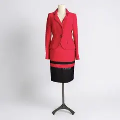 《セットアップ 》 GOLDIE-H スーツ スカート 赤&黒　38