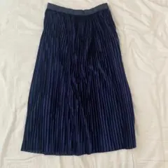 ZARA Trafaluc ネイビー プリーツスカート