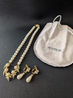 東京ソワール PETITSOIR パールネックレス イヤリング セット