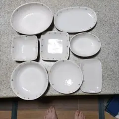 カラフルドット模様 食器セット 8点