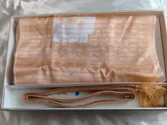 帯揚げと帯締めセット　淡いオレンジ系