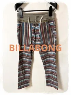 ☘️P1☘️BILLABONG エスニック マルチボーダー カラー パンツ Mのサムネイル