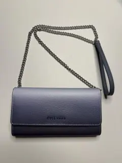 【新品】COLEHAAN コールハーン レザーチェーンウォレット ブルー 財布のサムネイル