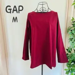 GAP　ギャップ　長袖　カットソー　オーバーサイズ　ボルドー
