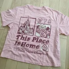 ディズニーランド Tシャツ M ミッキー シンデレラ城 パークフード　海外のサムネイル