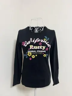 ひ*わ様 RUSTY ラスティ　Tシャツ　カットソー　ブラック Mサイズのサムネイル