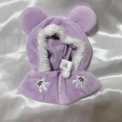 ディズニー シークレットポンチョ 紫 パープル ぬいぐるみ 服
