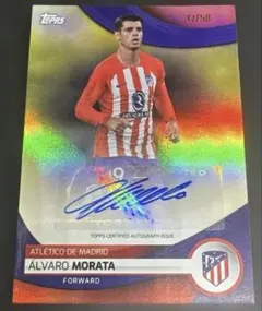 topps アトレティコマドリード モラタ サイン 50シリ