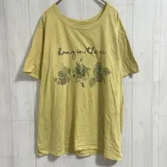 ゾエアンドリブ【XXL】半袖Ｔシャツ ボタニカル 黄 デイリー ビッグサイズ