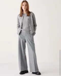 センタープレス ワイドパンツ