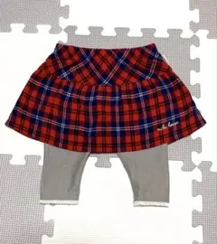 MIKI HOUSE レギンス付きスカート スカッツ 80