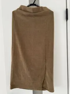 春　しまむら ベージュナロースカートM ハッピーバッグ