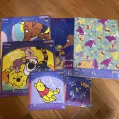 くまのプーさん 一番くじ E賞ファブリックアソート G賞クリアファイル セット