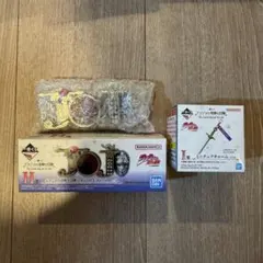 ジョジョの奇妙な冒険 一番くじ　1部　H賞ロゴ　I賞ミニチャーム　2点セット