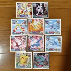 ポケモンシール 10枚セット ミュウツー ファイヤー フリーザー