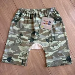 新品 アンパンマン カモフラ柄 ハーフパンツ 100cm