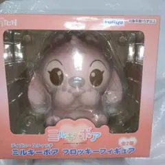 ディズニー スティッチ ミルキーボア フロッキーフィギュア ピンク