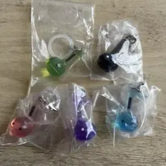 オタマトーン　めじるしアクセサリー　黄緑　黒　ピンク紫　青