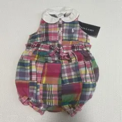 Ralph Lauren チェック柄ロンパース