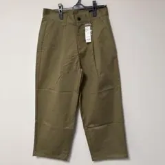 【新品】LAKOLE チノタックワイドパンツ S ベージュ