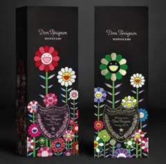 ⭐︎限定⭐︎ドンペリニョン✖︎村上隆　750ml 1本 村上隆がドン ペリニヨンとコラボ。「花」モチーフのヴィンテージ2種を