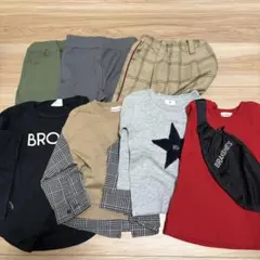 子供服まとめ売りセット！　ロンT 4枚　パンツ3枚　90〜100