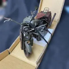メタルアート オートバイ 置物 チョッパー ハンドメイド - メルカリ
