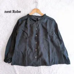nest Robe ネストローブ 前後2WAY リネンスタンドフリルブラウス F