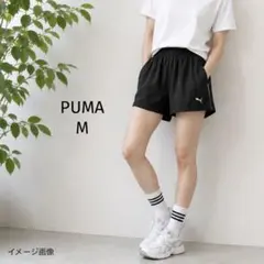 PUMA プーマ ランニングパンツ ショートパンツ ブラック M スポーツウェア