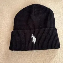 U.S. POLO ブラックニット帽