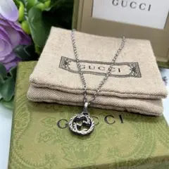 美品✨ グッチ ネックレス アラベスク インターロッキング GG Ag 925