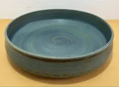 大型 水盤 直径32cm 尺皿 青緑 渦巻き模様 花器 大鉢 盛皿 陶器 2026年最新】水盤 大型の人気アイテム - メルカリ