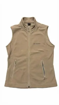 美品 mont-bell フリースベスト xs 希少色 ベージュ モンベル