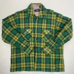 60s-70s WOOL O' THE WEST ウールシャツ チェック L