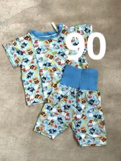 アンパンマン 腹巻き付 ベビーパジャマ 90