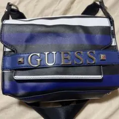 GUESS ストライプ ショルダーバッグ