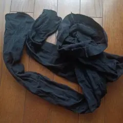 中古　黒 無地タイツ