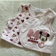 ミニーマウス ベビーベスト ピンク　50〜70