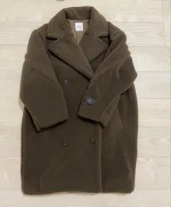 ミラオーウェン★オーバーサイズボアコート、モカサイズ0美品