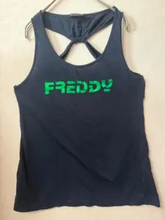 #4051 FREDDY フレディ タンクトップ ネイビー バックデザイン Lのサムネイル
