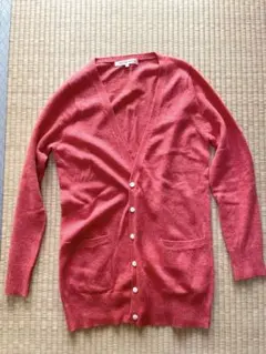 カーディガン　オレンジ