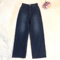 AZUL BY MOUSSY デニム　パンツ　ハイウエスト　【S 】ワイド