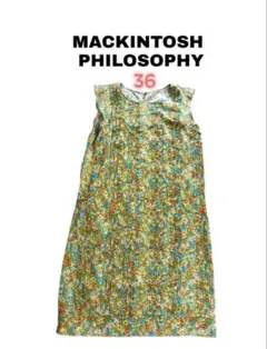 【美品】MACKINTOSH PHILOSOPHY 花柄ノースリ イエロー36のサムネイル
