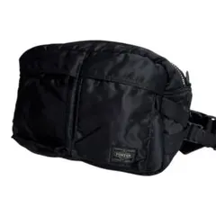 4240 極美品 PORTER ポーター タンカー ウエストバッグ ナイロン 黒