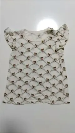 ユニクロ PAUL & JOE ねこ Tシャツ カットソー 半袖 90